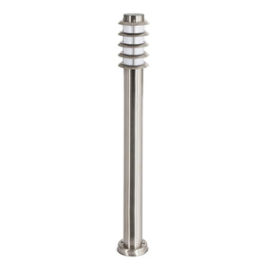 Outdoor Stainless Steel Bollard with White Perspex Cover IP44