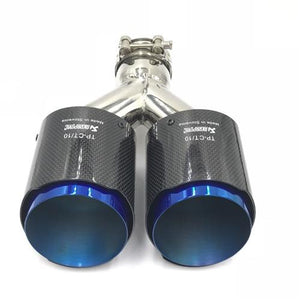 Carbon Fiber Y Type Exhaust Tip - Straight