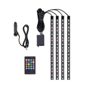 12V RGB Car Atmosphere Strip Light 15cm x 4