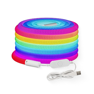 5V 16mm 25W Bluetooth Round Digital LED Neon Rope Light 5m IP67