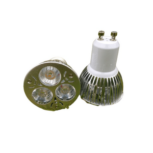 Gu10 1w x 3 Led  6000k Aluminium Bing Light