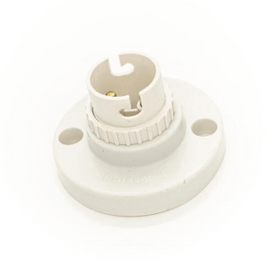 B22 White Base Holder Plastic