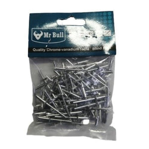 4x12mm Rivets 50 piece pack Mr Bull