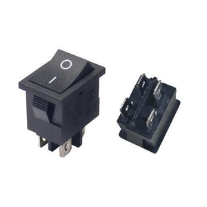 250v 16a Rocker Switch Square Black 4 Pin