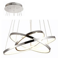 60W 3 Rings Pendant Chrome LED RP204