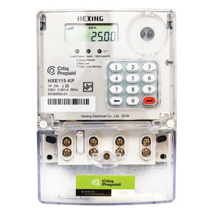 Single Phase Prepaid Electricity Meter Hxe115-kp Hexing