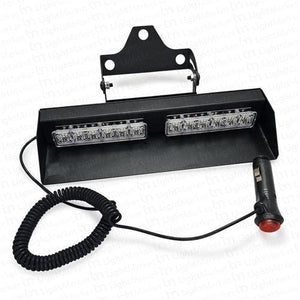 12v 6 Led x 2 Dash Mount Flashing White KM805 Bing Light