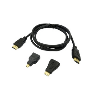 Hdmi 3 in 1 Cable With Adapters 1.5m