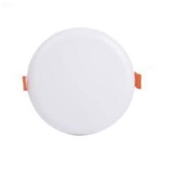 18w Recessed Frameless Panel Light With Adjustable Cutout Round 6500K
