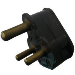 250V 5A 3 Pin Plug top Black