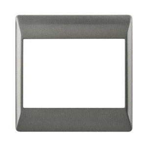 4x4 Face Plate - ECP261 Matt Silver