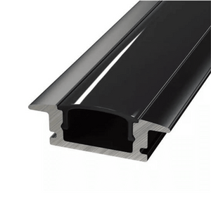 1M Recessed Aluminium Channel for LED Strip Lights Black - Bing Light