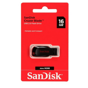 16gb Cruzer Blade USB Flash Drive Sandisk