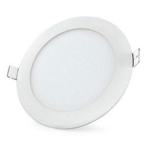 12W Recessed Panel Light Round 6500K  - Budget
