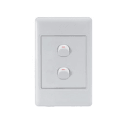 4x2 2 Lever Light Switch White A102 Redisson