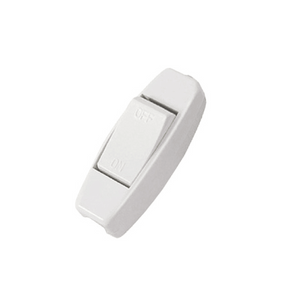 250v 6a In Line Rocker Switch White SSS-A9
