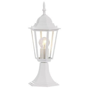 Outdoor Pillar Lantern White L322 Bright Star
