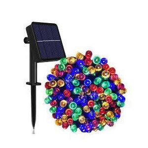 Solar Rechargeable Fairy Light Multi-Colour  20M