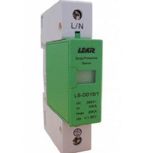 Surge Protector 1 Pole 10-20kA 320v LS-DD10/1 Din Rail Lear