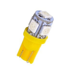 12v T10 5050 x 5 Led Park Light Amber Bing Light