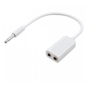 Aux splitter 1 To 2 white 7.4mm  to 3.5mm