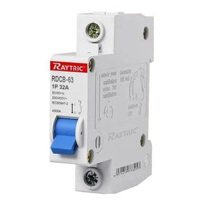 1 Pole 32A Circuit Breaker Din Rail Raytric