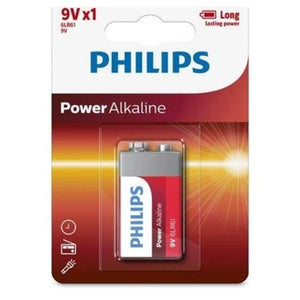 PHILIPS POWER ALKALINE BATTERIES 9V - 1 Pack