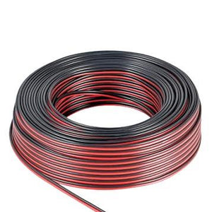 Twin Flex 1.0mm Red and Black 75m Roll