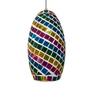 E27 Mosaic Ceiling Fitting Sparkling Rainbow Bing Light