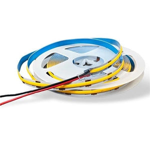12V 8mm 320 LED COB Strip Light IP20 5m Roll 3000k
