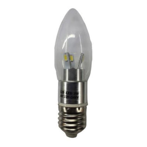 E27 3w Led Candle Bulb Clear 6500k Bing Light