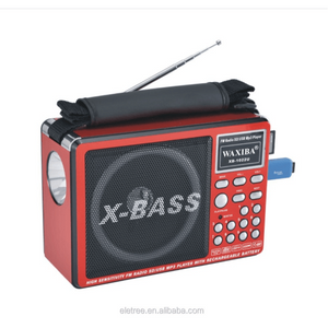 Solar FM Radio With Led Bulb Red Harwa HW-760LS