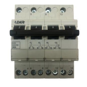 Change Over Switch 4 Pole 40A Din Rail Lear