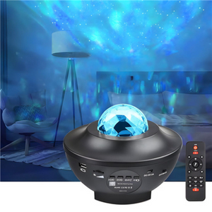 Starry LED Projector Light with Bluetooth Speaker - Nebula Night Light