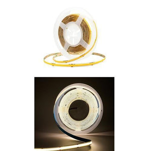 12V 3mm Ultra Thin COB LED Strip Light 4000K 5m Roll