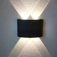 4W Outdoor up and down LED Wall Light Black IP65 -L246