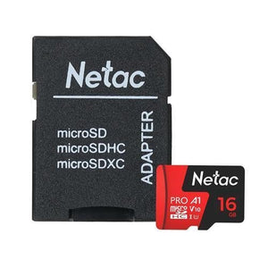 16GB MicroSD Card With Adaptor P500 Extreme Pro Netac