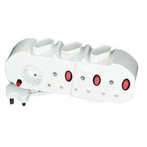 7 Way Multi Plug With Illuminated Switches Mi-07b Redisson