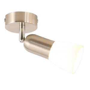 E14 Satin Wall Mount Fitting S057/1 Brightstar