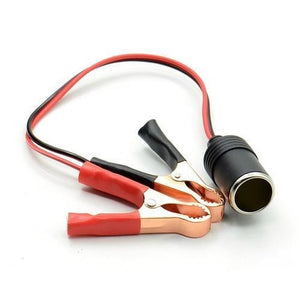Car Lighter Socket With Battery clamps
