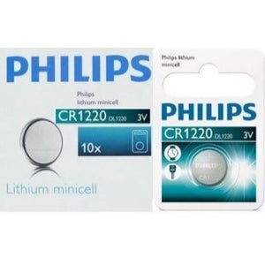 PHILIPS CR1220 LITHIUM COIN BATTERY 3V AV699