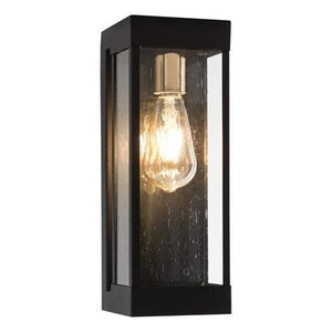 E27 Metal and Clear Glass Wall Light Black and Gold L523