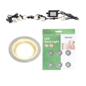 Stainless Steel LED Deck Lighting Kit 3000k 6 Pack DL070
