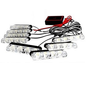 12v 4 Led x 8 Module Grill Mount 4-8r Federal Signal Amber Bing Light