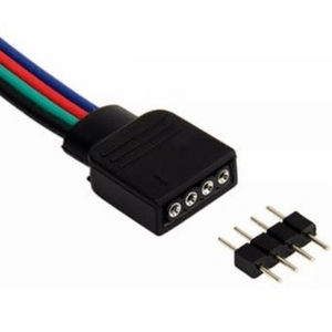12v Rgb Strip Connector 4 Pin 1 Sided