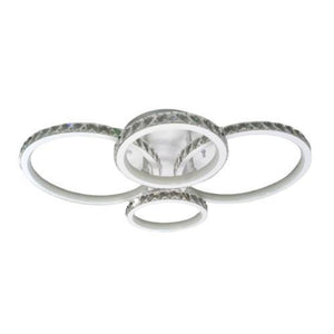 4 Circle Led Crystal Chandelier