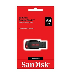 64gb Cruzer Blade USB Flash Drive Sandisk