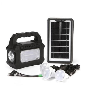 Solar Lighting Kit with 3 Bulbs GD-8080 GD Plus