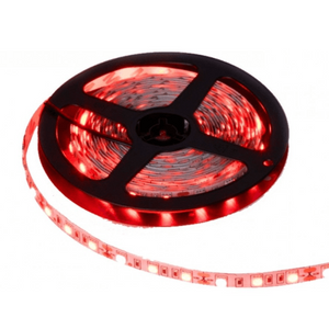 12v 10mm 5050 60 LED Nova 65 Strip Light IP65 5m Roll Red Bing Light
