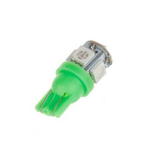 12v T10 5050 x 5 Led Budget Park light Green Bing Light